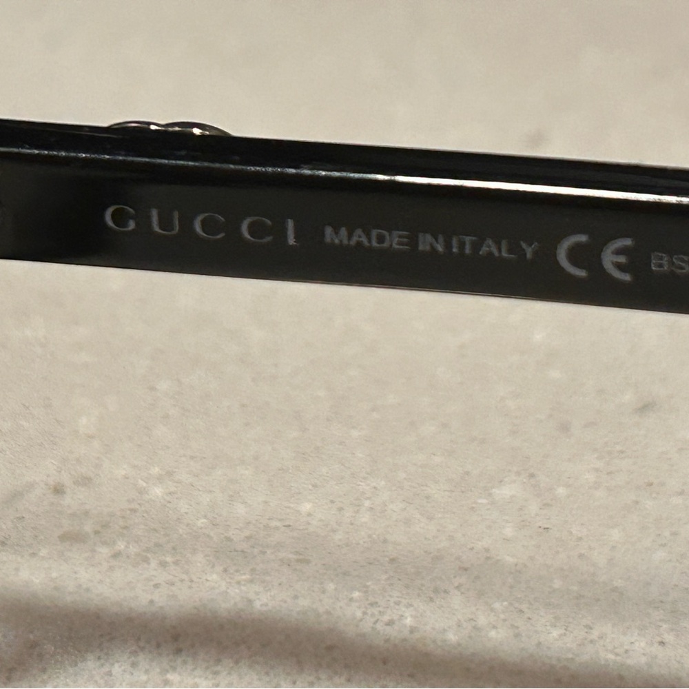 Gucci Black Rectangular Eyeglasses - image 3